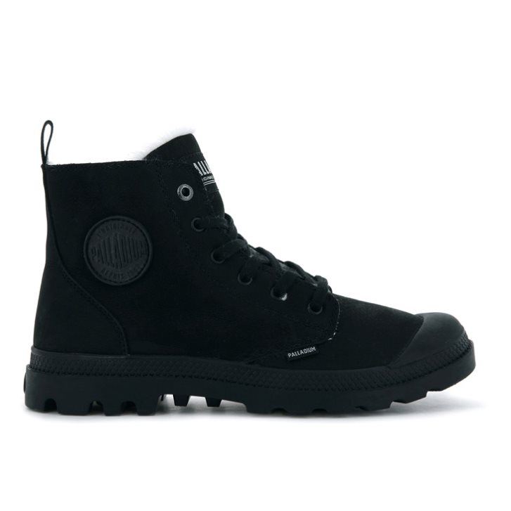 Palladium Pampa Hi Zip WL Men\'s Boots Black | UK G758-YLI